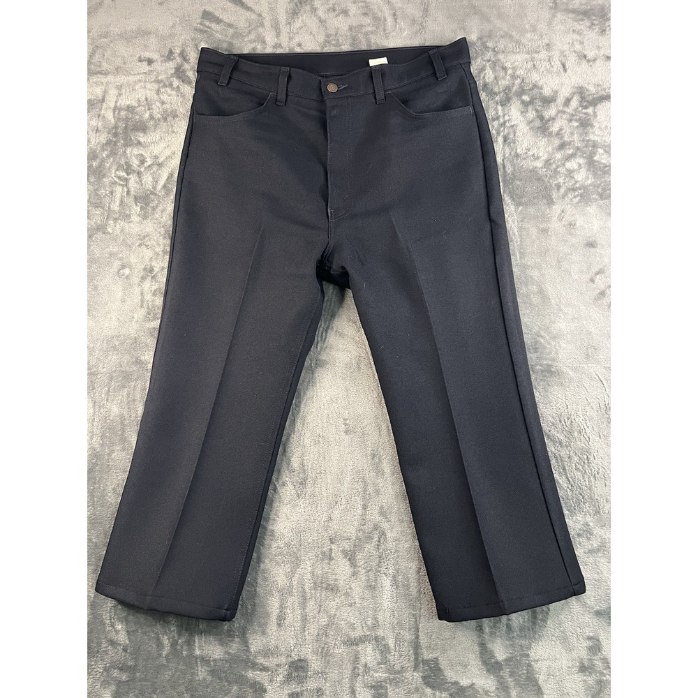 Vintage 90s Levis 517 Black Tab Cowboy Slacks Pants 36x30 Black Made in USA 1995